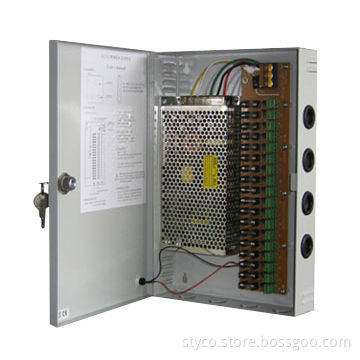 CCTV Power Supply with 9 Output Channel, 12V DC/8.5A Current, CCTV Adaptor